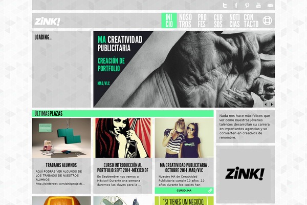 zinkproject.com site used Zink_theme