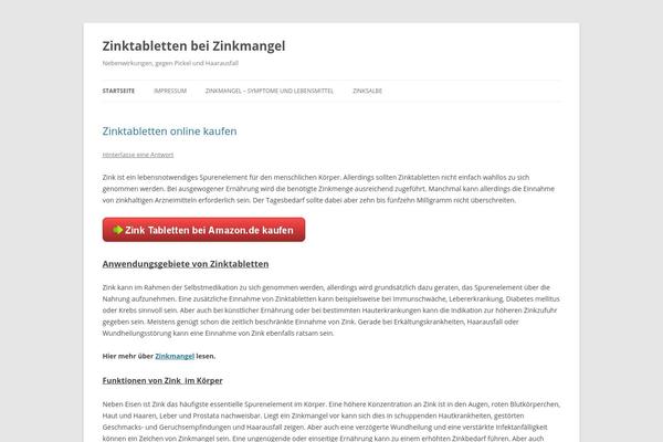 WordPress website example screenshot