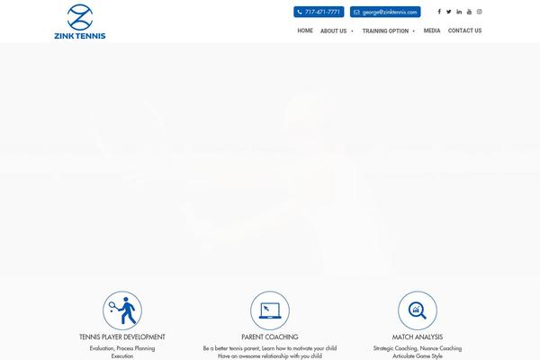 zinktennis.com site used Zinktennis