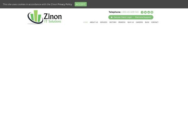 zinoncloud.ie site used Coworking