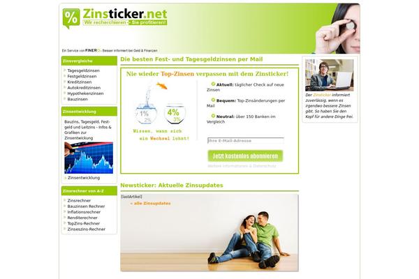 zinsticker.net site used Zinsticker
