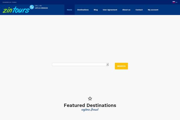 BookYourTravel theme site design template sample