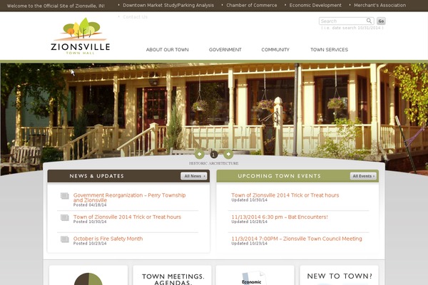 zionsville-in.gov site used Zionsville