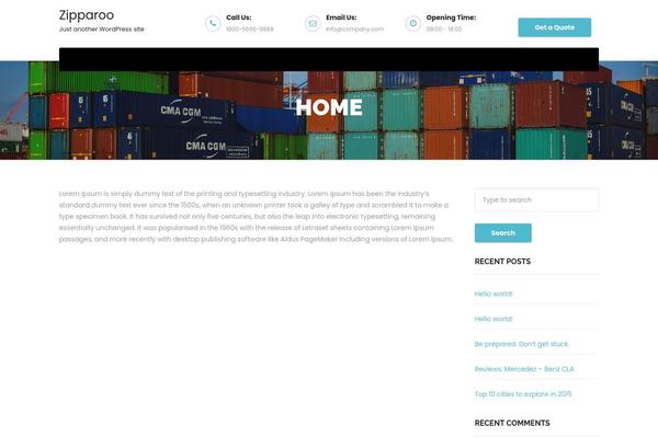 Transportex theme site design template sample