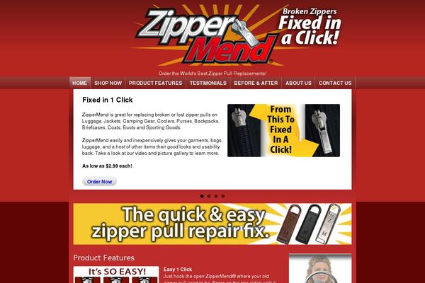 zippermend.com site used Ticstrap