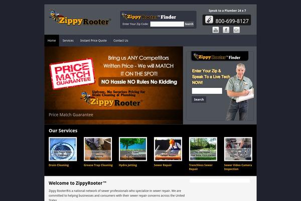 Zippy theme site design template sample