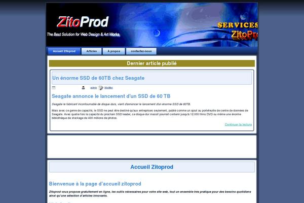 zitoprod.com site used Webartwork