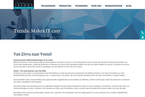 zivva.nl site used Zivva-zakelijk-voip