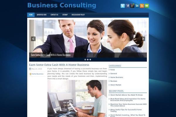 Businesspad theme site design template sample