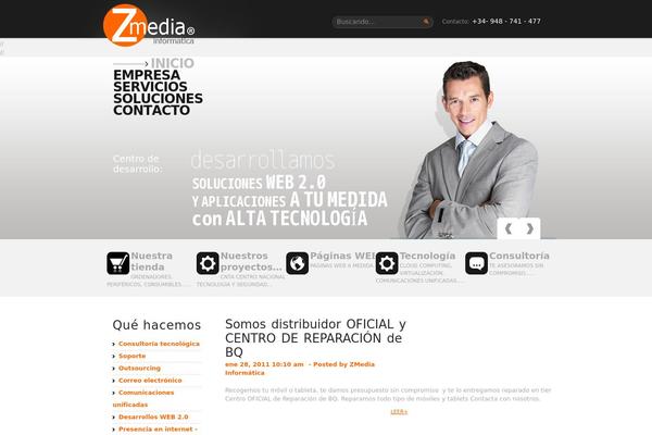 zmedia.es site used Theme1161
