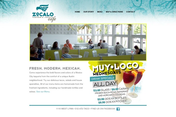 zocalocafe.com site used Zocalo