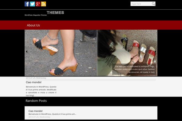 Best-magazine theme site design template sample