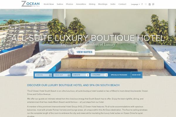 zoceanhotelsouthbeach.com site used Zocean