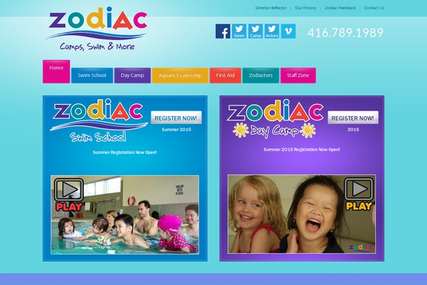Zodiac theme site design template sample
