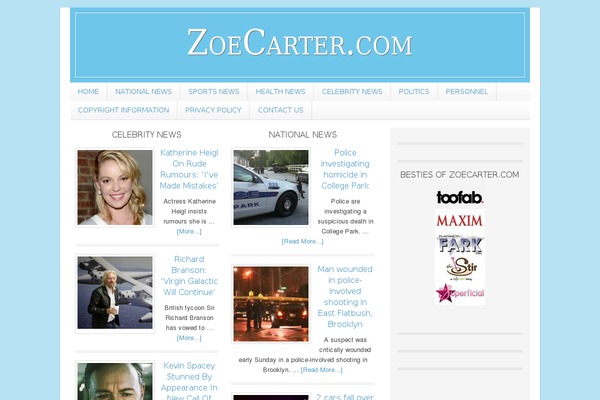 zoecarter.com site used Lifestyle2.0.2