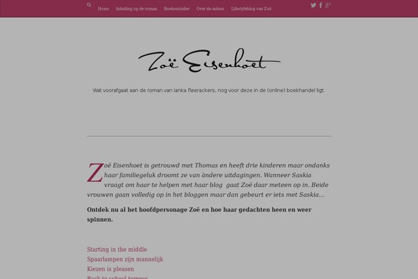 zoeeisenhoet.com site used Memoir