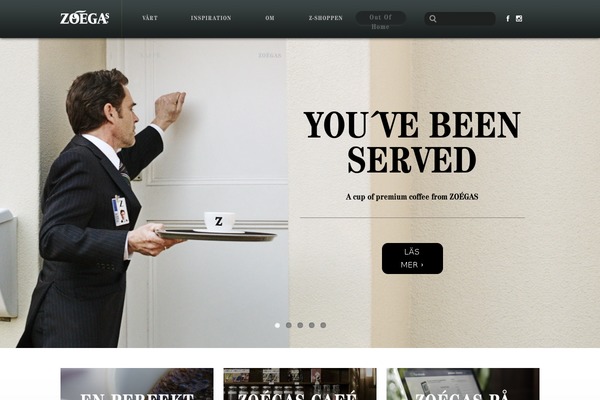 zoegas.se site used Zoegas