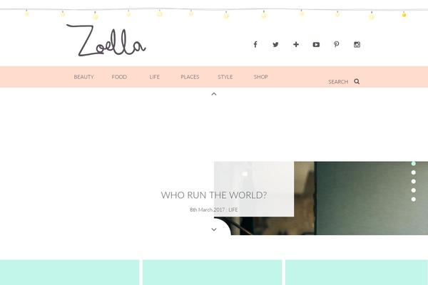 zoella.co.uk site used Zoella
