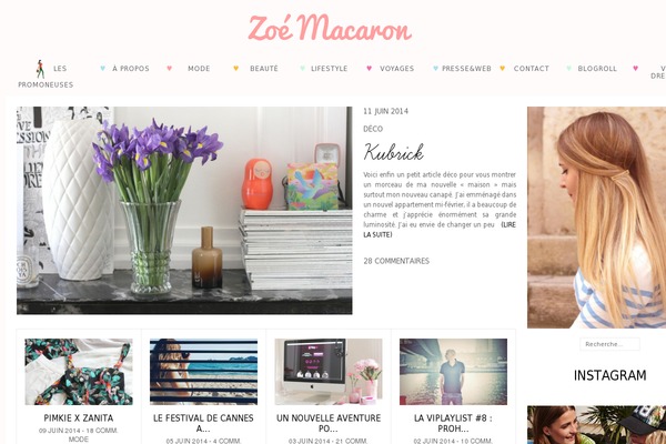 zoemacaron.fr site used Zoemacaron2015