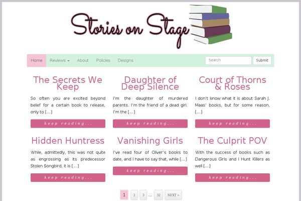 zoereads.org site used Storiesonstage