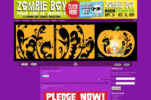 zombieboycomics.com site used Comicpress-zombieboy