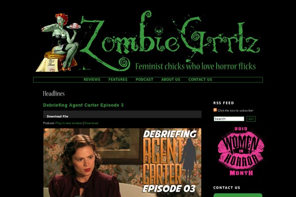 zombiegrrlz.com site used A Kelleyroo Halloween