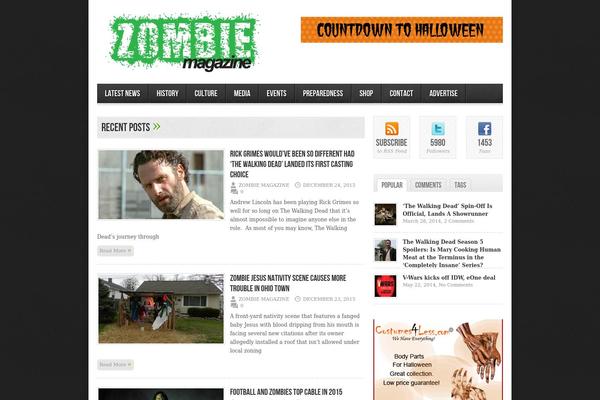 zombiemagazine.com site used avenue