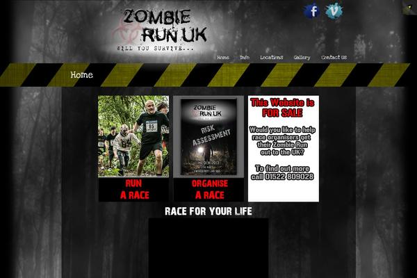 Zombie theme site design template sample