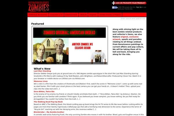 zombies.ws site used Blogmelody