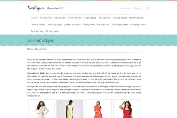 Boutique theme site design template sample