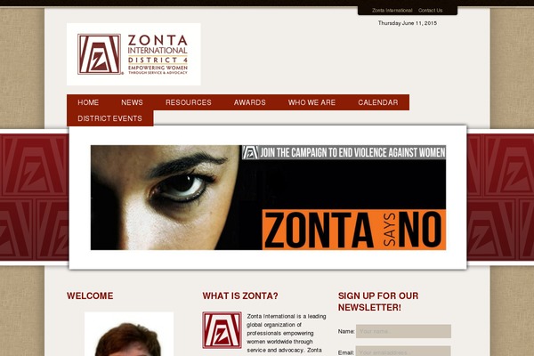zontadistrict4.org site used Zonta