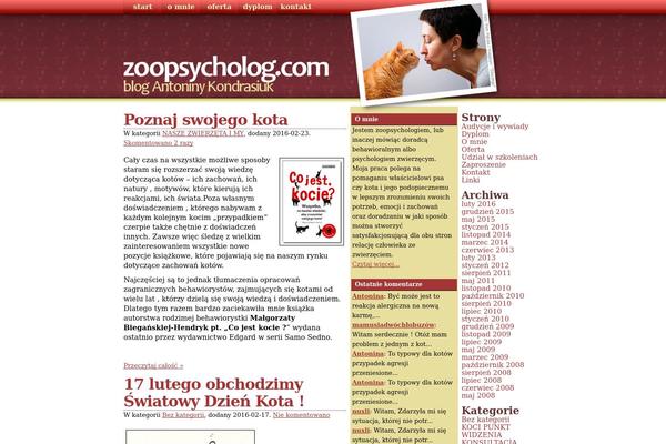 zoopsycholog.com site used Zoopsychologia
