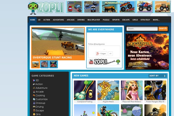 zopli.com site used Zoplitheme