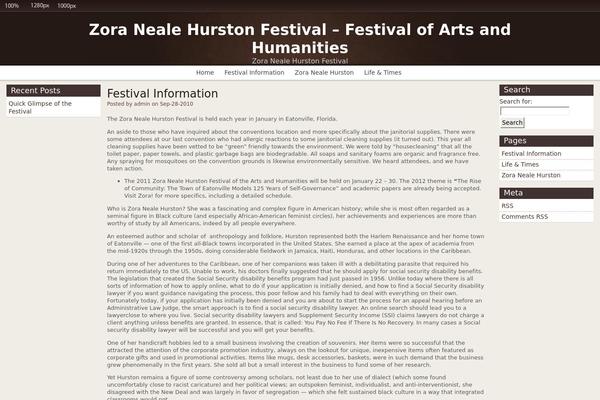 zoranealehurstonfestival.com site used Dyna