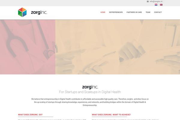 zorginc.nl site used Zorginc