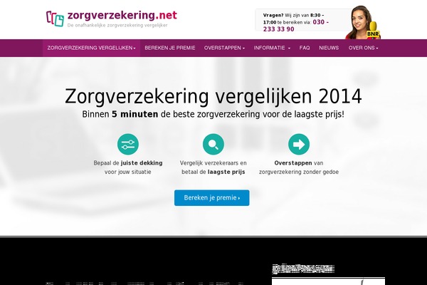 zorgverzekering.net site used Zorgverzekeringnet