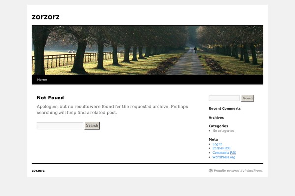Twenty Ten theme site design template sample