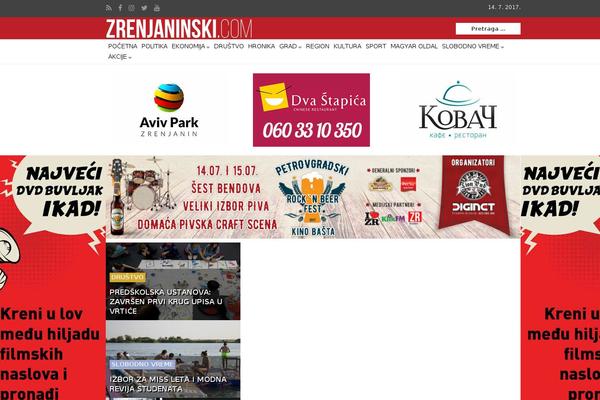 zrenjaninski.com site used Herald-child