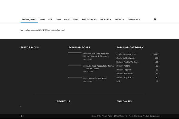 WordPress website example screenshot