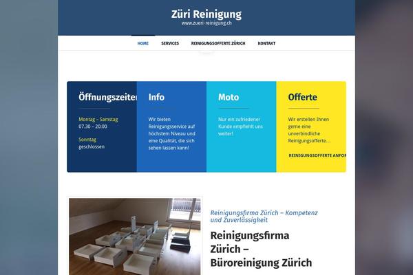 zueri-reinigung.ch site used Cleanora