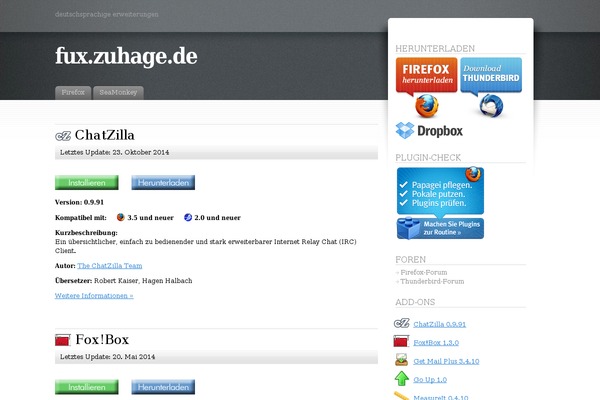 zuhage.de site used Fusion