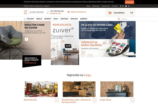 zumadesign.sk site used Moja