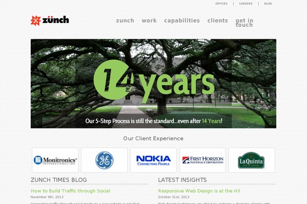 zunch.com site used Zunch