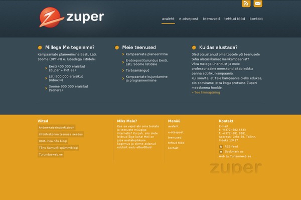 zuper.ee site used Blue-orange