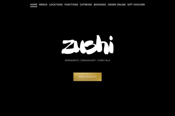 zushi.com.au site used Zushi