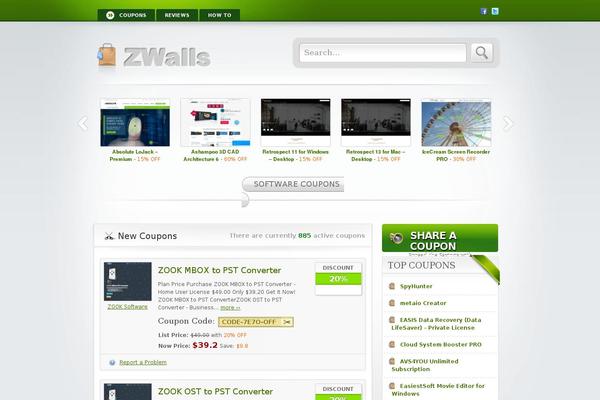 zwallsstore.com site used Coupons