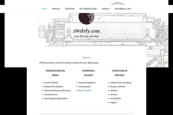 zwebify.com site used Expose Pro Theme