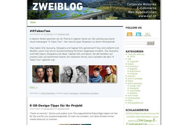 zweiblog.com site used Zweiblog