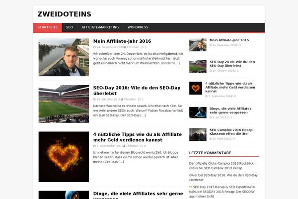 MH Magazine lite theme site design template sample