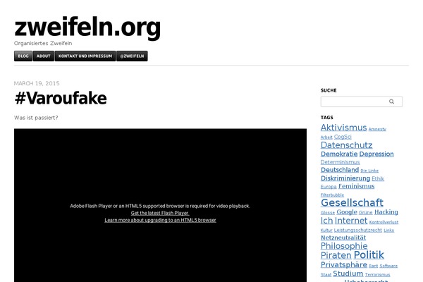 zweifeln.org site used Blaskan
